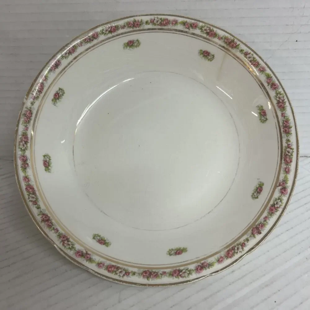 Vintage Warner Keffer China Co E Liverpool Bowl 8”